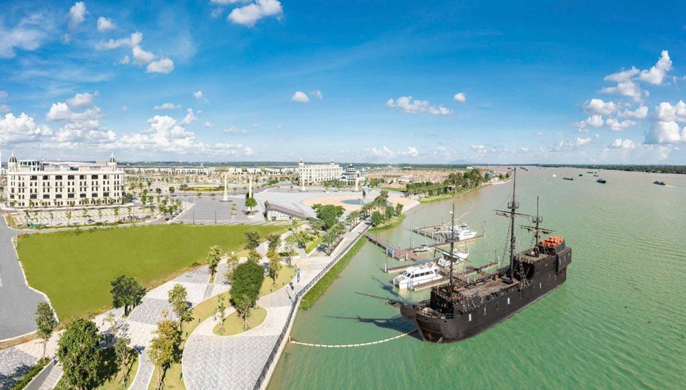 Một g&oacute;c khu đ&ocirc; thị Aqua City (305 ha) của Tập đo&agrave;n Novaland đang từng bước được th&aacute;o gỡ vướng mắc. Ảnh: NGUYỄN TUẤN