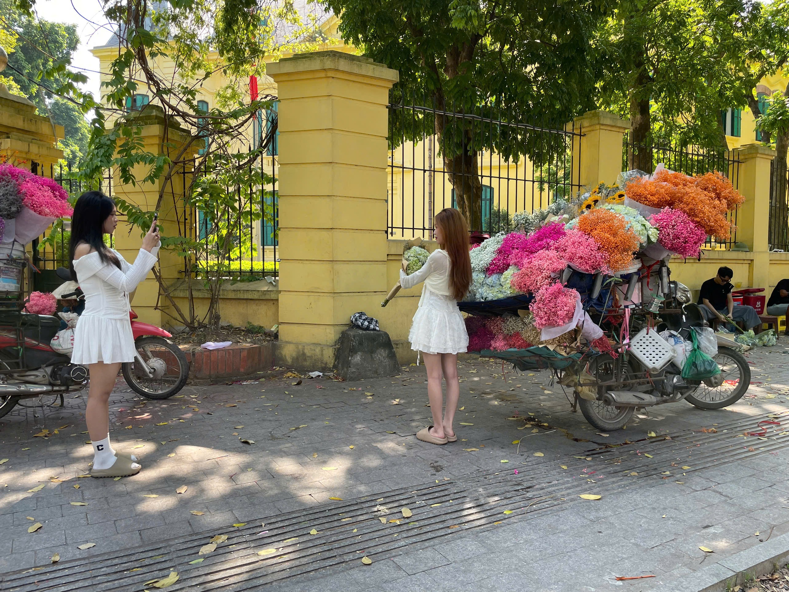 Người trẻ rủ nhau "săn" mùa thu Hà Nội- Ảnh 3.