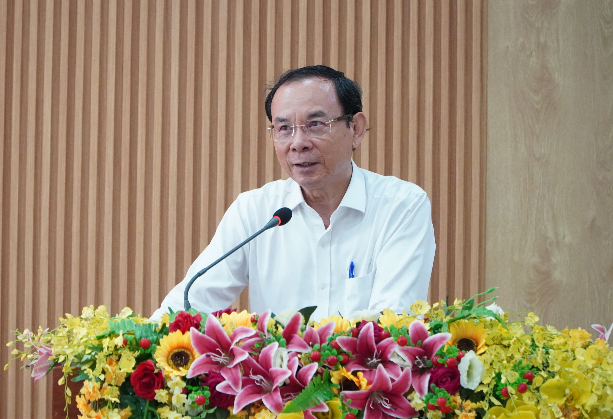 Khai giảng Lớp bồi dưỡng c&aacute;n bộ được quy hoạch Ủy vi&ecirc;n Ban Chấp h&agrave;nh Đảng bộ TP HCM kh&oacute;a mới- Ảnh 1.