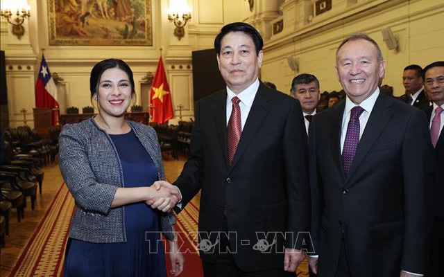 Chủ tịch nước Lương Cường hội kiến Chủ tịch Hạ viện Chile