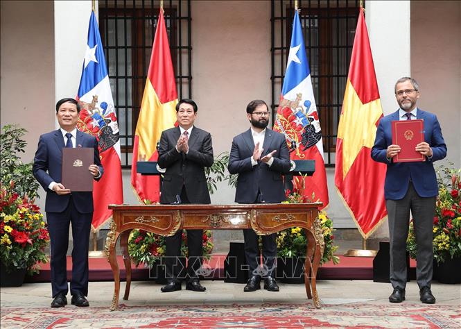 Chủ tịch nước Lương Cường hội đ&agrave;m với Tổng thống Chile- Ảnh 10.