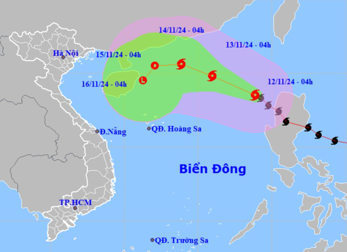 B&atilde;o Toraji giật cấp 12 v&agrave;o Biển Đ&ocirc;ng, trở th&agrave;nh b&atilde;o số 8- Ảnh 1.