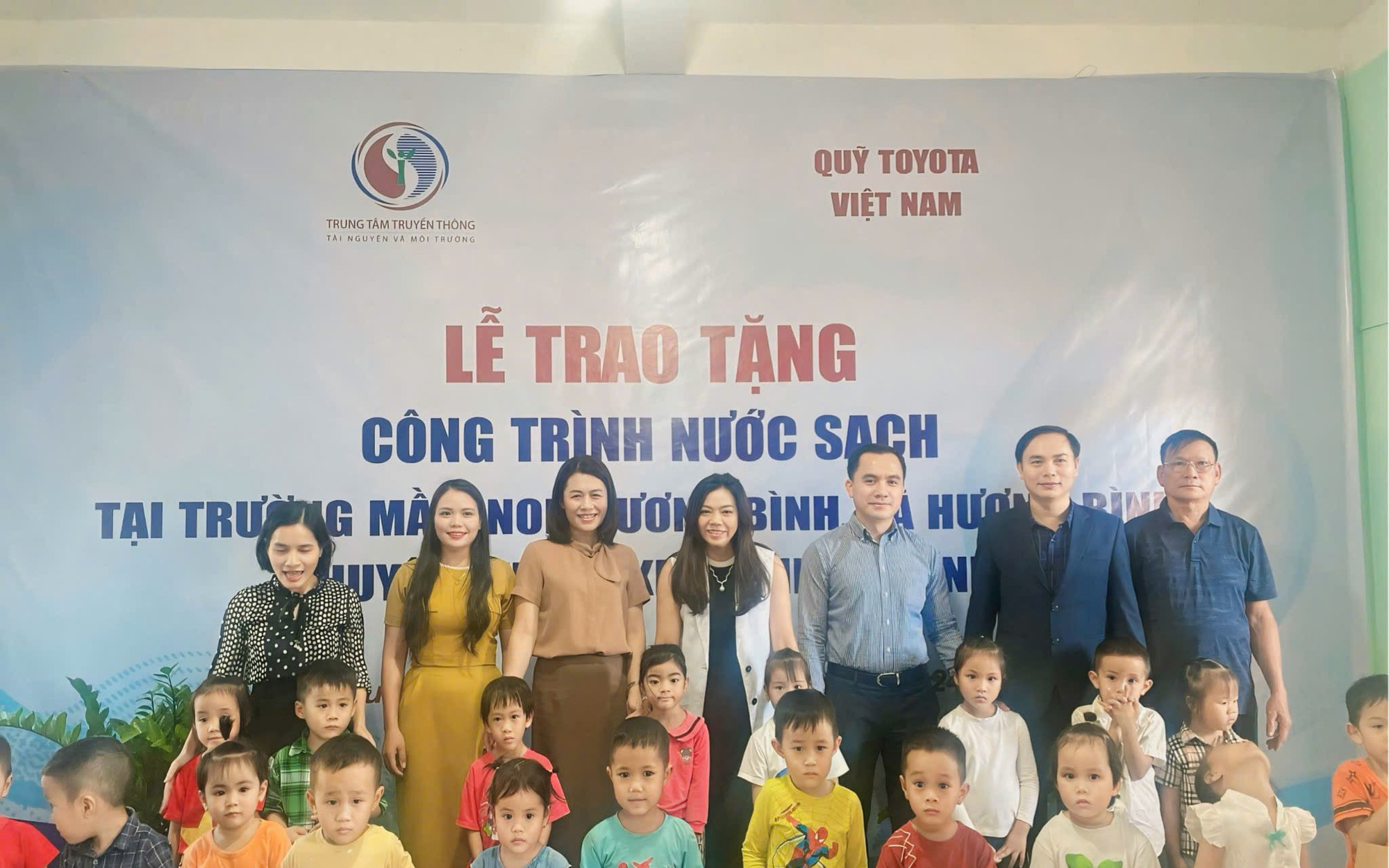 Toyota tặng công trình nước sạch cho trường mầm non