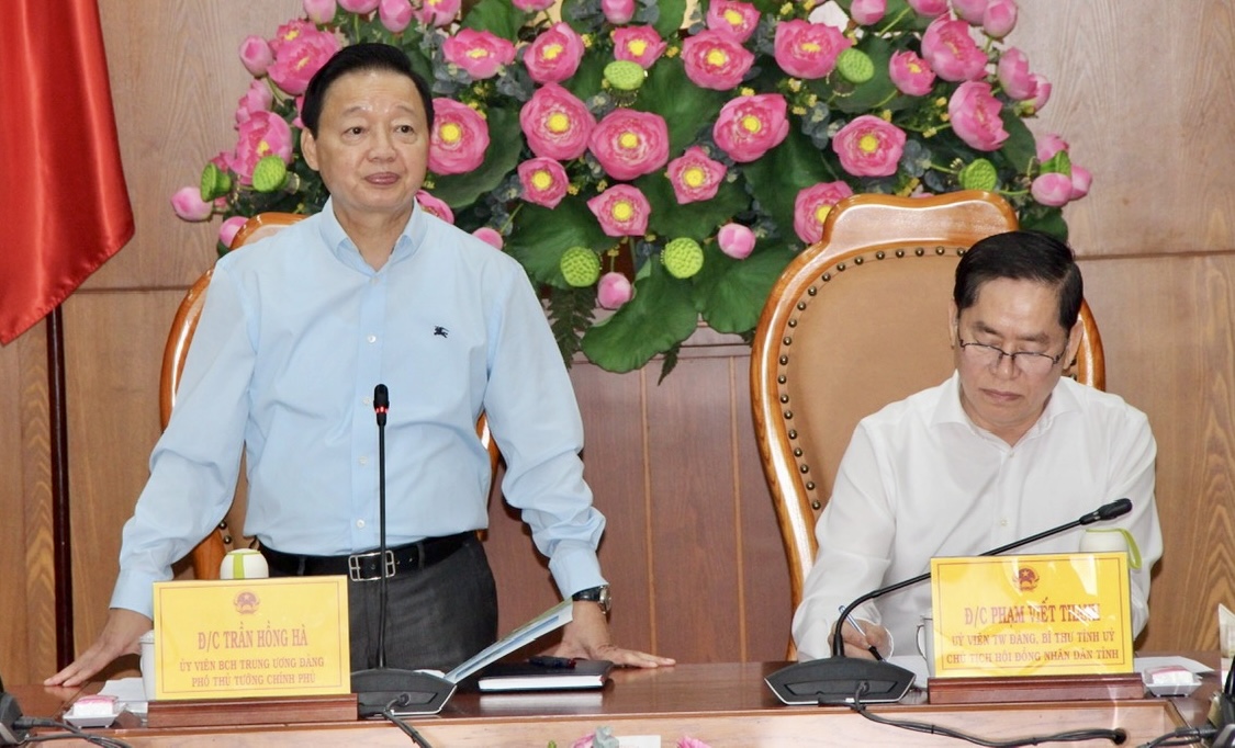 Phó Thủ tướng Trần Hồng Hà làm việc với Ban Thường vụ Tỉnh ủy Bà Rịa - Vũng Tàu - Ảnh 2.
