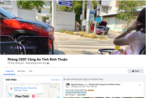 T&agrave;i khoản Facebook ph&ograve;ng CSGT C&ocirc;ng an B&igrave;nh Thuận bị giả mạo- Ảnh 1.