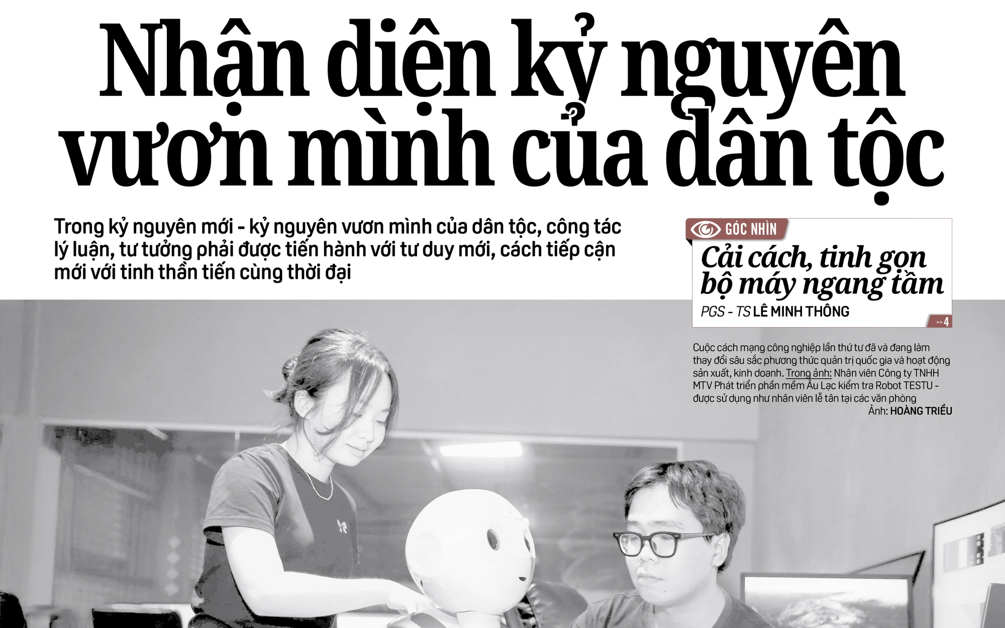 Báo in ngày 16-11: Nhận diện kỷ nguyên vươn mình của dân tộc