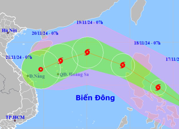 Si&ecirc;u b&atilde;o Man-yi giật cấp 17 hướng v&agrave;o Biển Đ&ocirc;ng v&agrave; miền Trung nước ta- Ảnh 1.