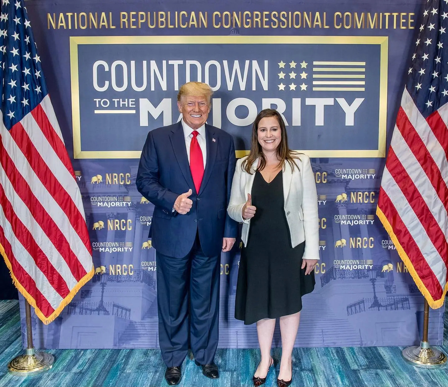 Stefanik, a Harvard grad, worked to flip the tables on what she called the “Biden Crime Family” and has regularly appeared on TV to drive home the Republican positions on issues. Facebook / Elise Stefanik