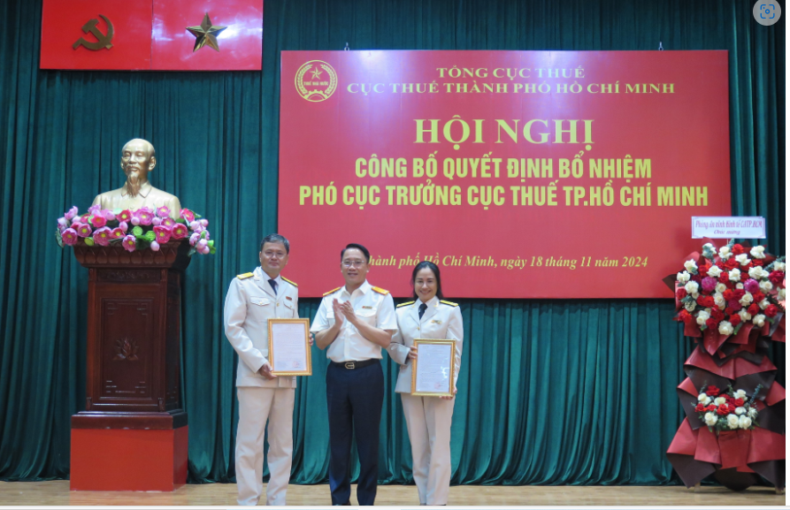 Cục Thuế TP HCM c&oacute; th&ecirc;m 2 l&atilde;nh đạo cấp cao- Ảnh 1.