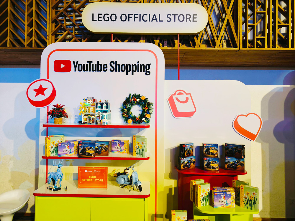 Một trong rất nhiều gian hàng tham gia sự kiện YouTube Shopping Affiliate