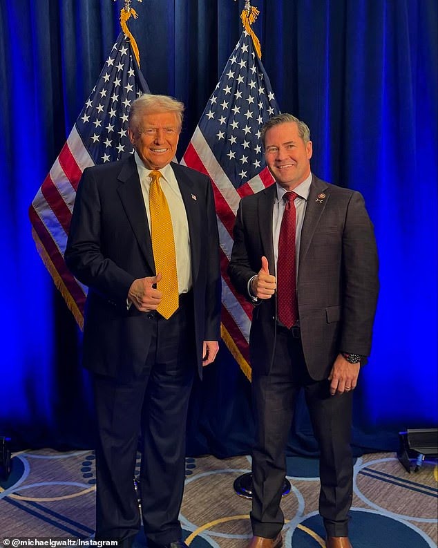 Donald Trump has asked Congressman Mike Waltz of Florida to be his White House National Security Advisor, sources familiar with the decision tell DailyMail.com