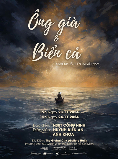 Hình ảnh quảng bá vở kịch thực tế ảo “Ông già và Biển cả” (Ảnh: The Global City)