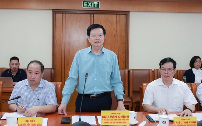 Ban Dân vận Trung ương làm việc với Đảng đoàn Tổng LĐLĐ Việt Nam