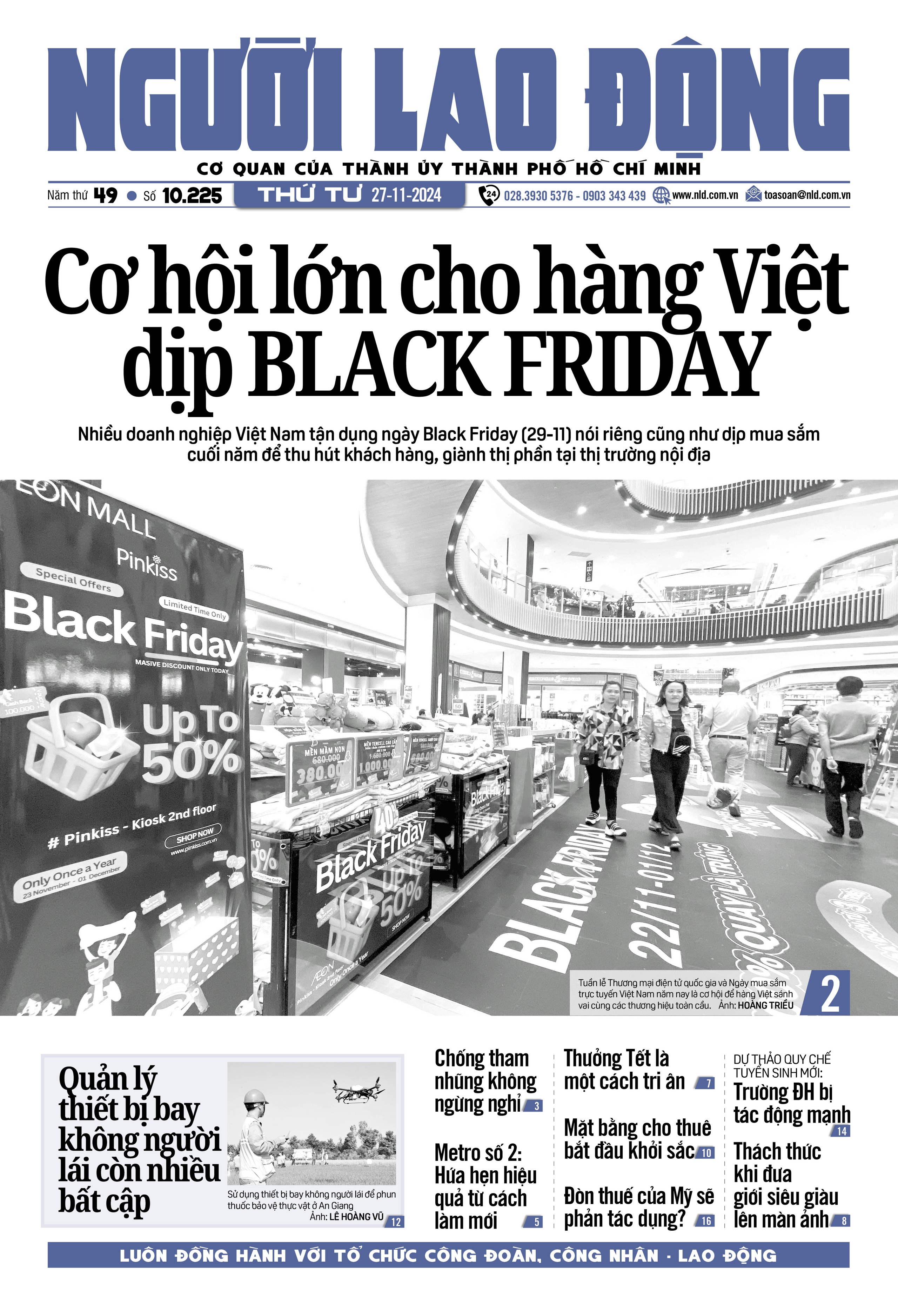 Báo in Người Lao Động ngày 27-11: Cơ hội lớn cho hàng Việt dịp Black Friday- Ảnh 1.