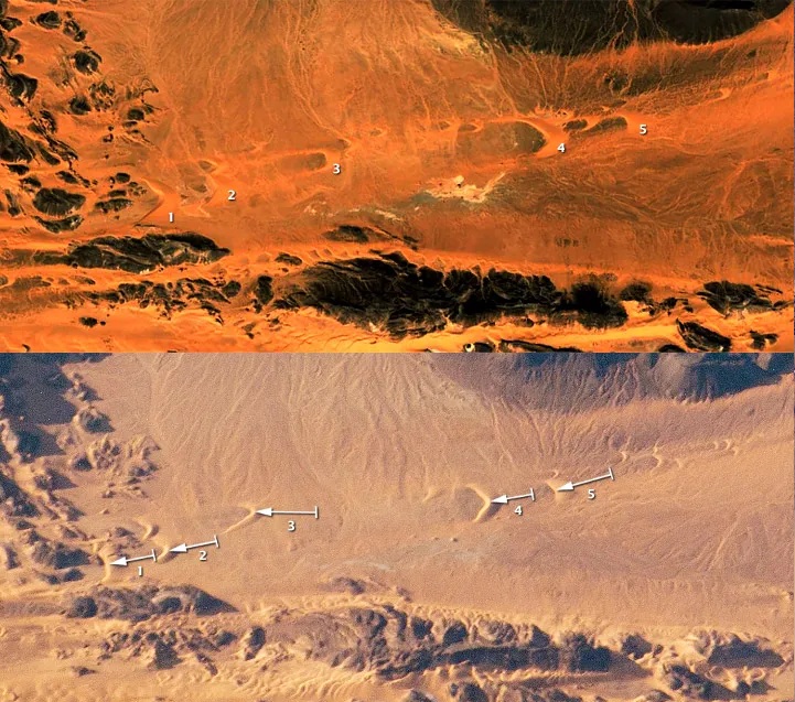 Con mắt chuyển động giữa Sahara do "s&aacute;t thủ vũ trụ" để lại- Ảnh 3.