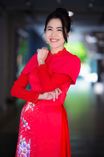 MC Quỳnh Hoa. (Ảnh do nh&acirc;n vật cung cấp)
