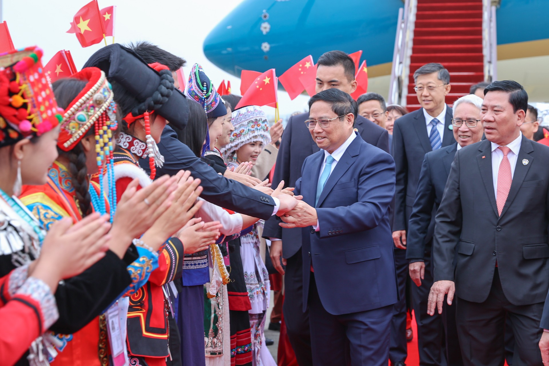 Thủ tướng Phạm Minh Ch&iacute;nh dự Lễ hội Văn h&oacute;a - Du lịch Việt Nam tại TP C&ocirc;n MinhẢnh: Nhật Bắc
