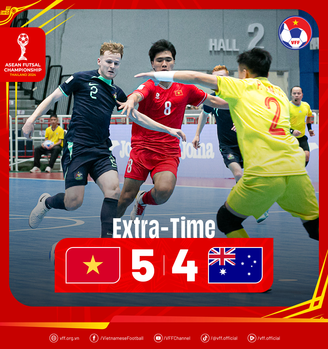 Ngược dòng kịch tính, futsal Việt Nam vào chung kết Đông Nam Á sau 12 năm- Ảnh 1.