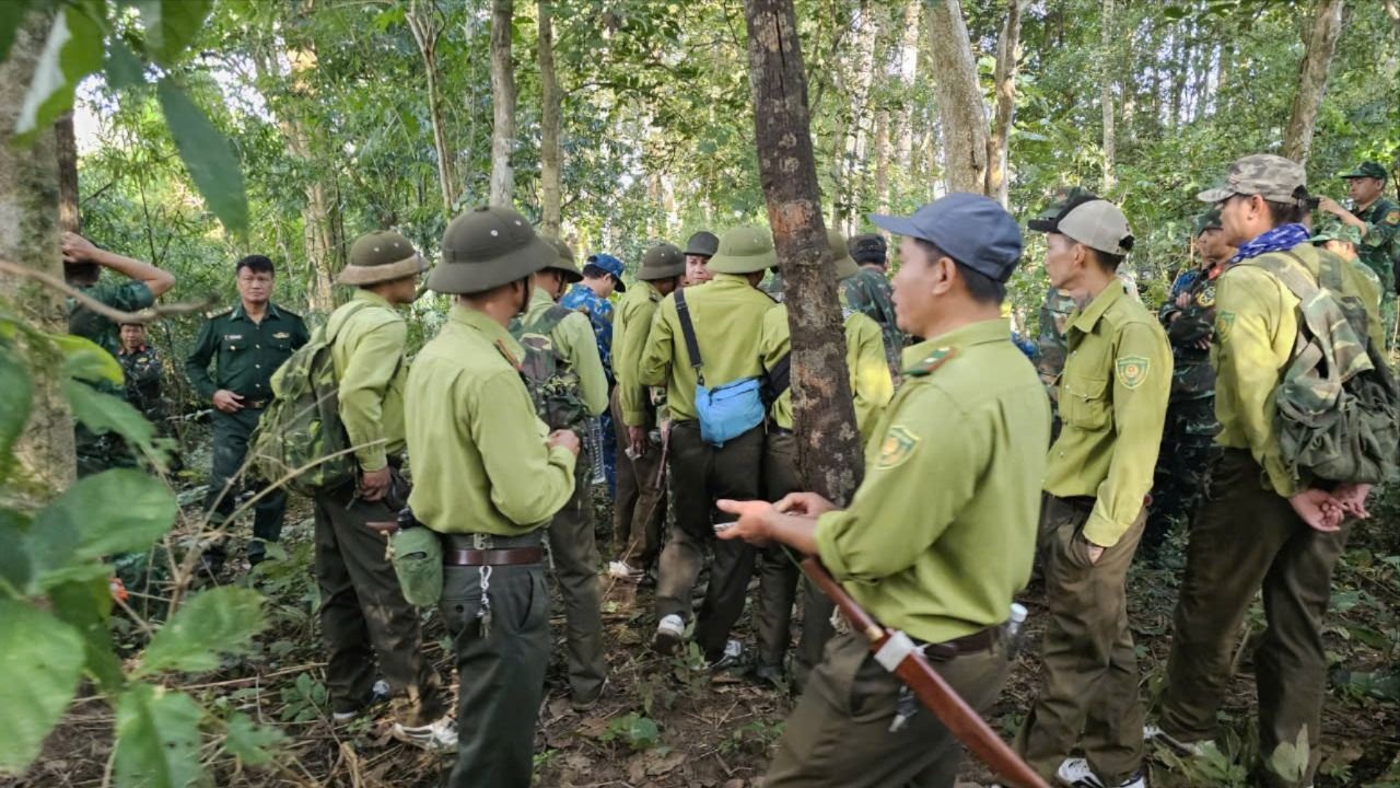 CLIP: H&agrave;nh tr&igrave;nh băng rừng t&igrave;m kiếm m&aacute;y bay Yak-130 rơi- Ảnh 2.