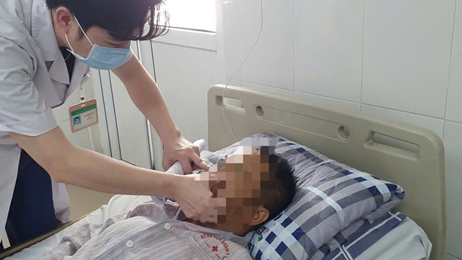 Một bệnh nh&acirc;n từng điều trị sốt r&eacute;t tại Bệnh viện Bệnh nhiệt đới Trung ươngẢnh: NGỌC DUNG