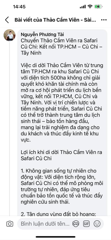 Thực hư chuyện dời Thảo Cầm Viên về Củ Chi- Ảnh 5.