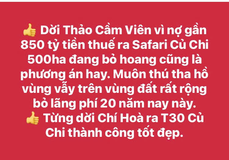 Thực hư chuyện dời Thảo Cầm Viên về Củ Chi- Ảnh 3.