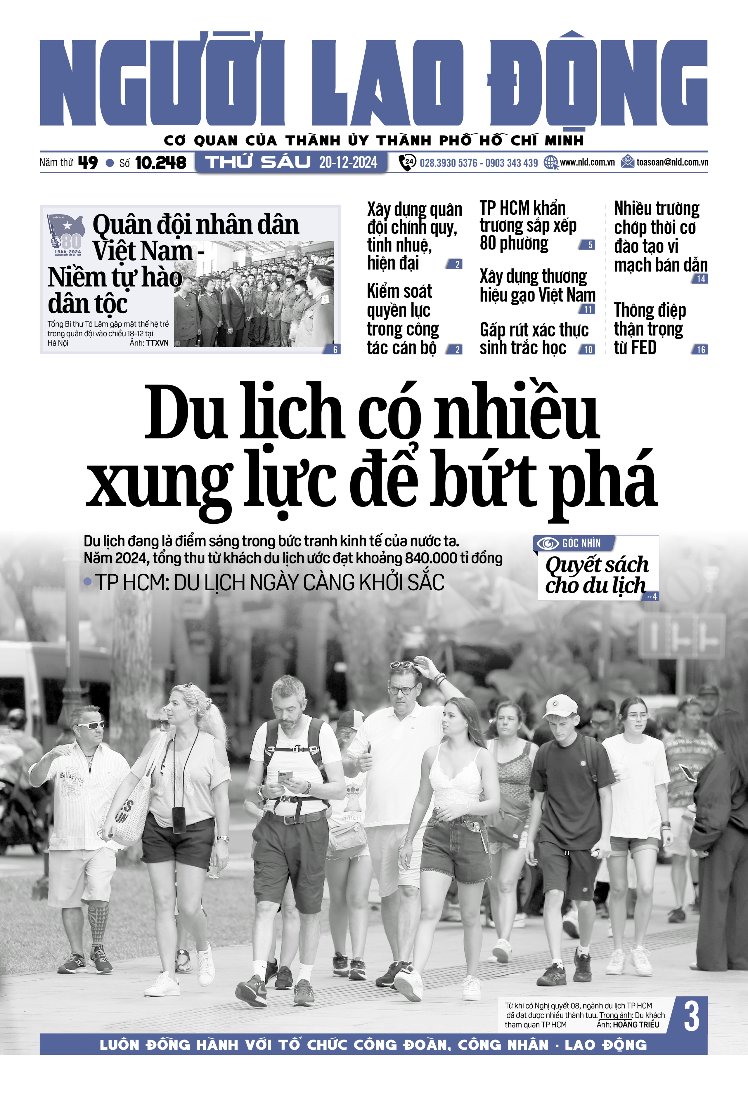 Báo in Người Lao Động 20-12: Gấp rút xác thực sinh trắc học- Ảnh 1.