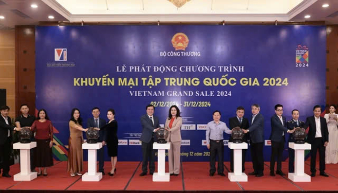Bộ C&ocirc;ng Thương tổ chức lễ ph&aacute;t động chương tr&igrave;nh &ldquo;Khuyến m&atilde;i tập trung quốc gia 2024&rdquo;