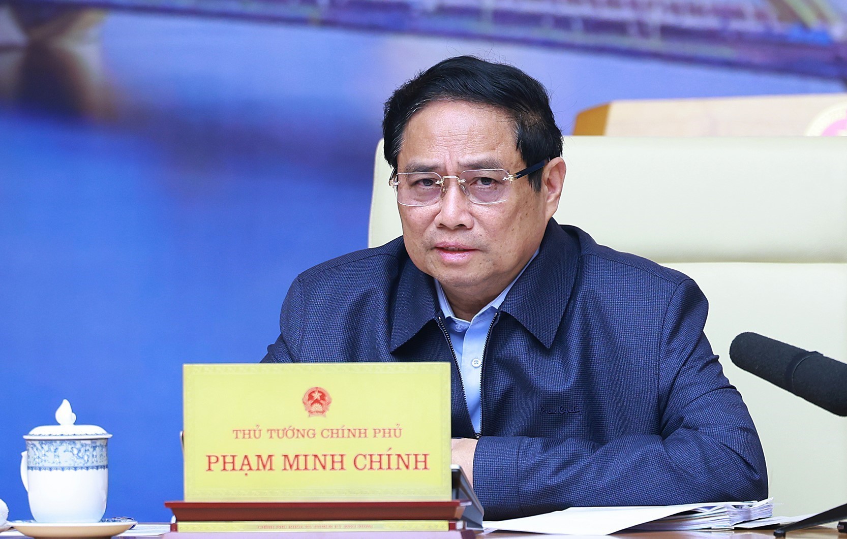 Thủ tướng Phạm Minh Ch&iacute;nh mong muốn Đ&agrave; Nẵng th&uacute;c đẩy ph&aacute;t triển kinh tế, thực sự l&agrave; cực tăng trưởng của cả nước.Ảnh: TTXVN