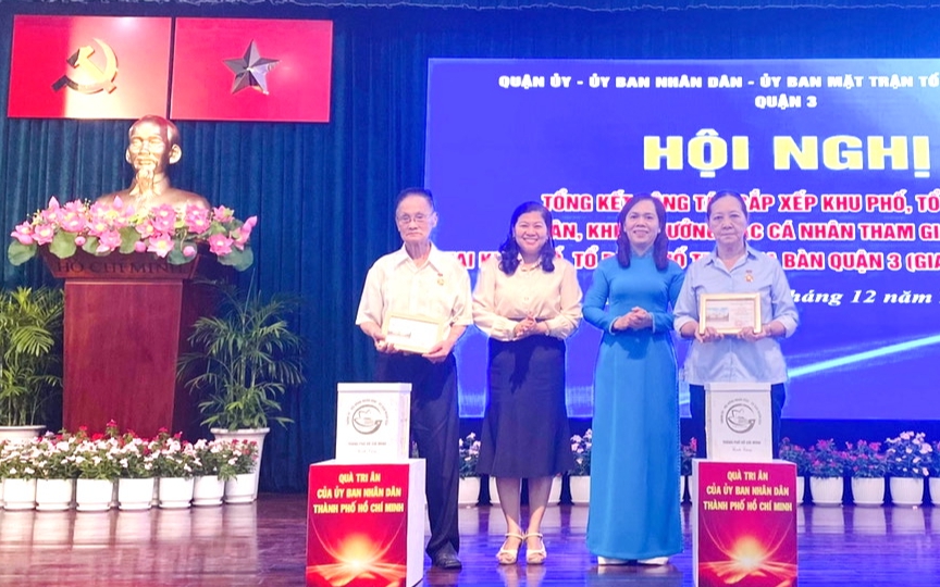 TP HCM: Quận 3 tri &acirc;n c&aacute; nh&acirc;n hoạt động khu phố, tổ d&acirc;n phố, kh&eacute;p lại một sứ mệnh lịch sử
