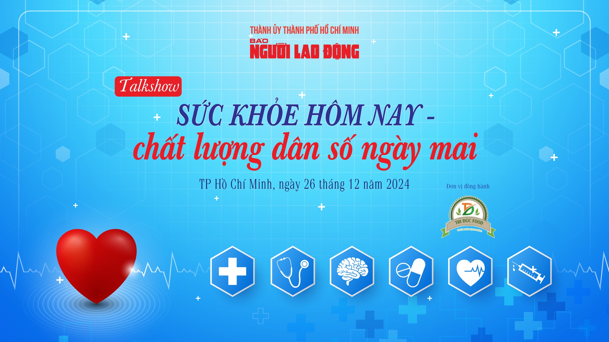 9 giờ s&aacute;ng nay, 26-12, trực tuyến talkshow "Sức khỏe h&ocirc;m nay - Chất lượng d&acirc;n số ng&agrave;y mai"- Ảnh 2.