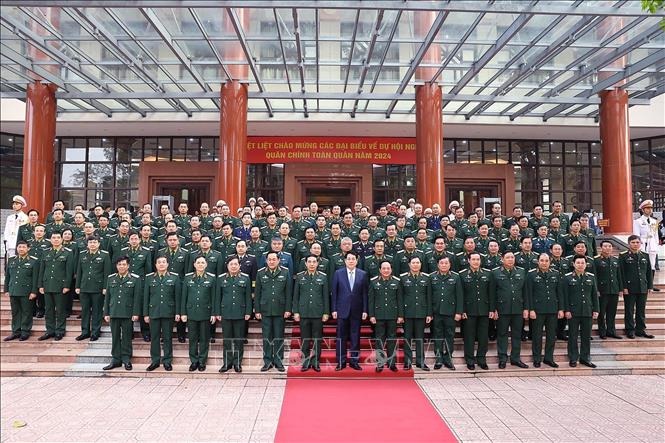 Chủ tịch nước Lương Cường dự, chỉ đạo Hội nghị Qu&acirc;n ch&iacute;nh to&agrave;n qu&acirc;n năm 2024- Ảnh 5.