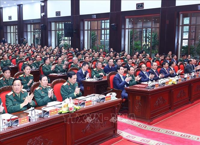 Chủ tịch nước Lương Cường dự, chỉ đạo Hội nghị Qu&acirc;n ch&iacute;nh to&agrave;n qu&acirc;n năm 2024- Ảnh 2.