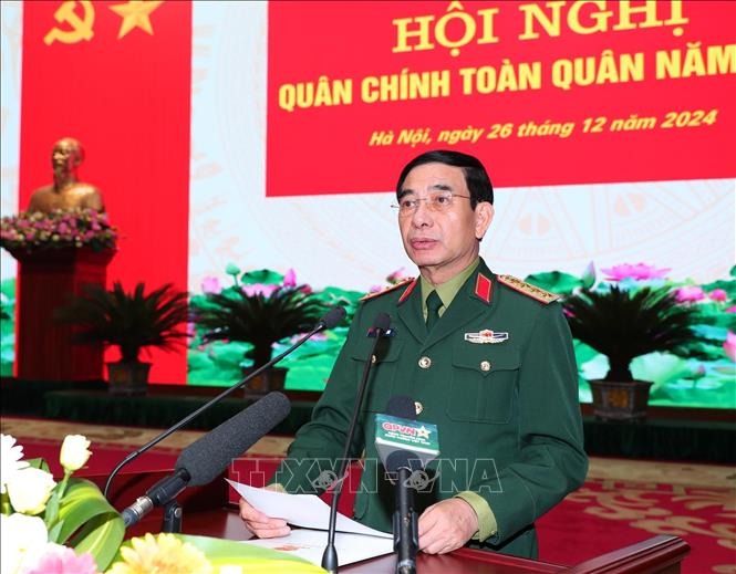 Chủ tịch nước Lương Cường dự, chỉ đạo Hội nghị Qu&acirc;n ch&iacute;nh to&agrave;n qu&acirc;n năm 2024- Ảnh 4.