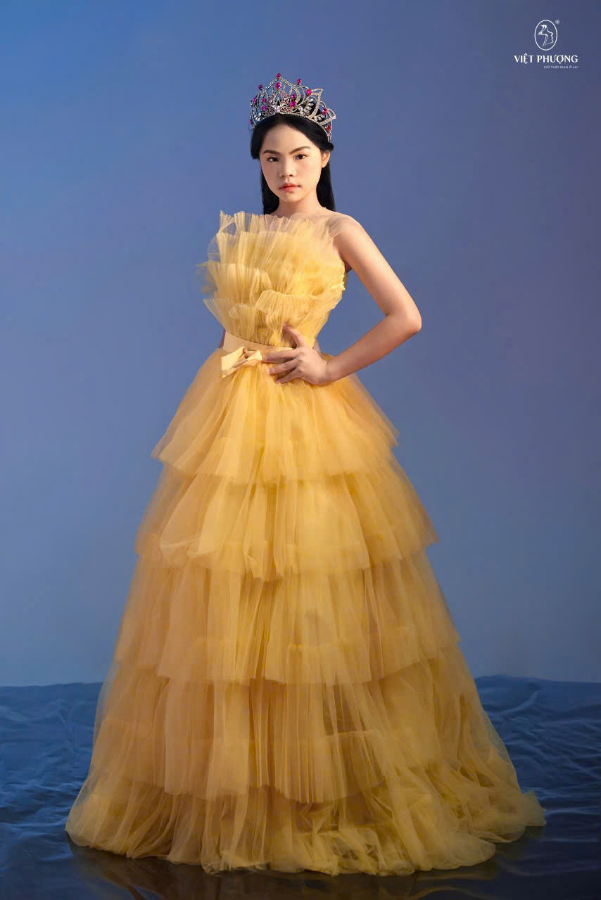 Nguyễn Phương Tr&agrave; đoạt vương miện Queen Kid international 2024- Ảnh 3.