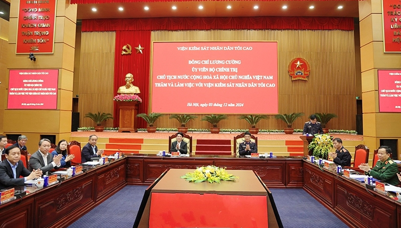 Chủ tịch nước Lương Cường: Tinh gọn bộ m&aacute;y l&agrave; nhiệm vụ hết sức quan trọng- Ảnh 2.