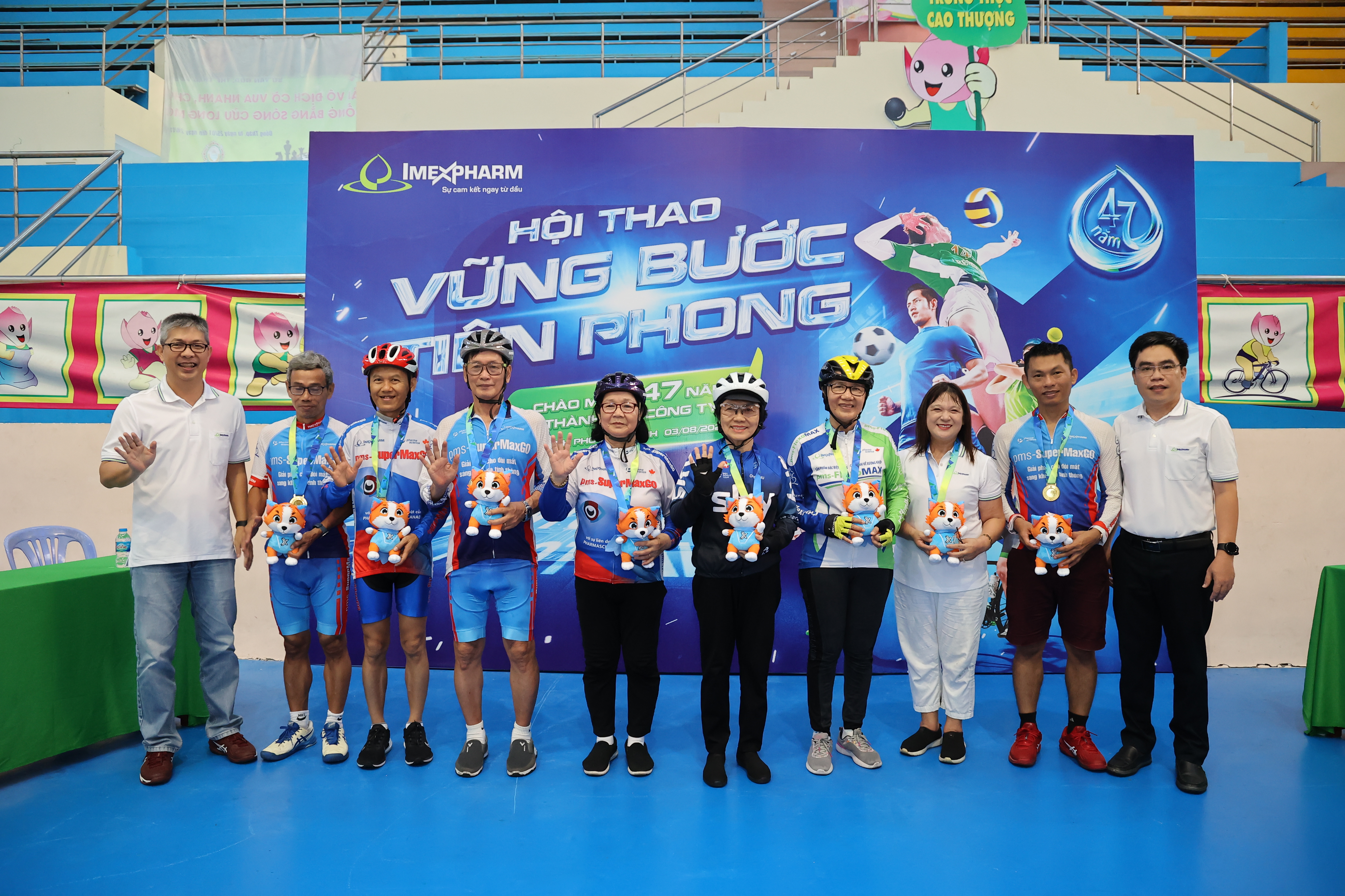 Hội thao “Vững bước tiên phong” do Imexpharm tổ chức. Ảnh: Imexpharm