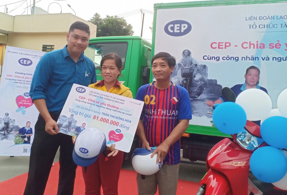 C&aacute;c hoạt động v&igrave; cộng đồng của CEP đ&atilde; hỗ trợ nhiều kh&aacute;ch h&agrave;ng l&agrave; người lao động kh&oacute; khăn
