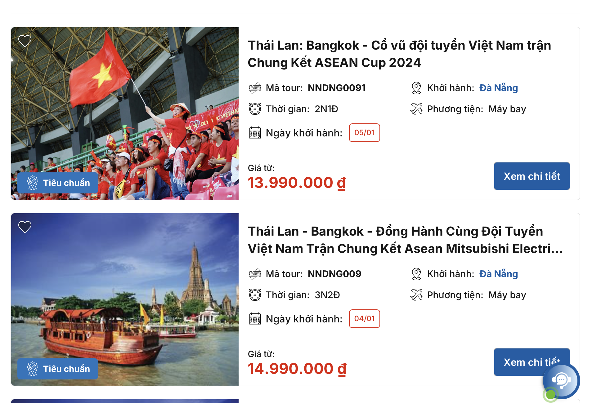 Gi&aacute; tour, v&eacute; m&aacute;y bay đi Th&aacute;i Lan xem tuyển Việt Nam trận chung kết ASEAN Cup 2024 bao nhi&ecirc;u?- Ảnh 1.