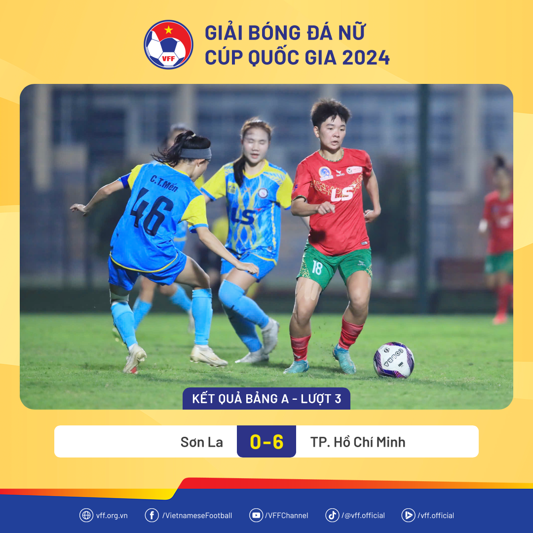 Thắng 6-0 Sơn La, nữ TP HCM l&aacute;ch khe cửa hẹp v&agrave;o b&aacute;n kết- Ảnh 2.