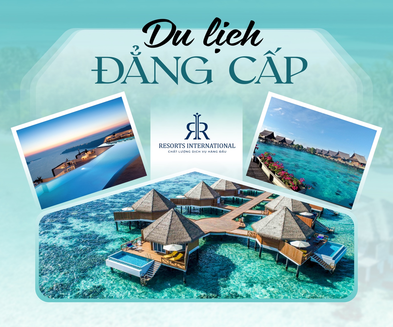 A collage of a resort Description automatically generated