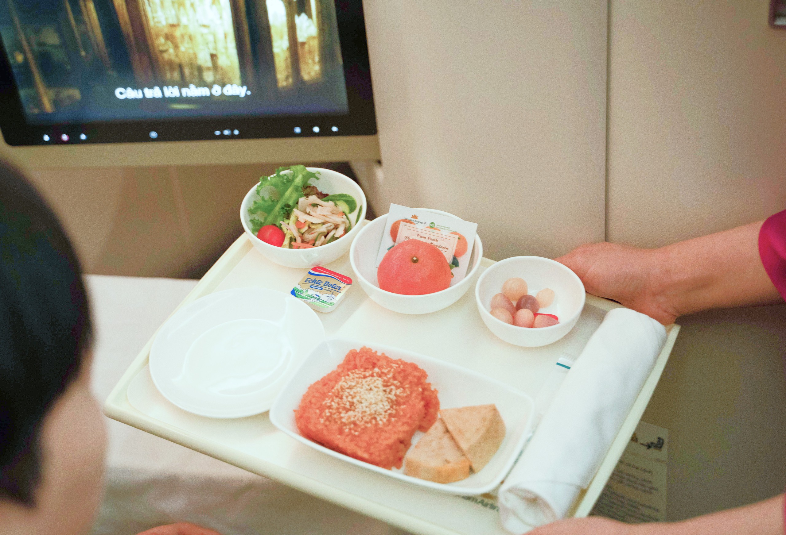8-Món ăn mang hương vị Tết đã được Vietnam Airlines phục vụ trên tất cả các chuyến bay nội địa trong khung giờ bữa chính và chuyến bay quốc tế có phục vụ bữa ăn nóng_2