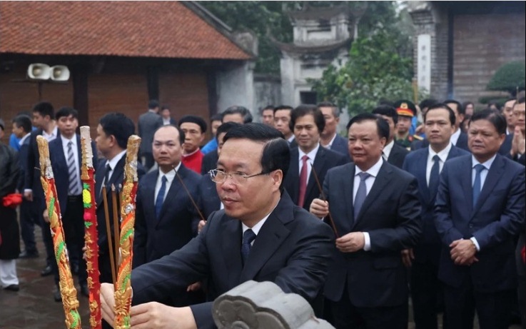 Chủ tịch nước Võ Văn Thưởng dâng hương tưởng niệm Đức vua An Dương Vương