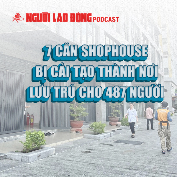 7 căn shophouse bị cải tạo thành nơi lưu trú cho 487 người