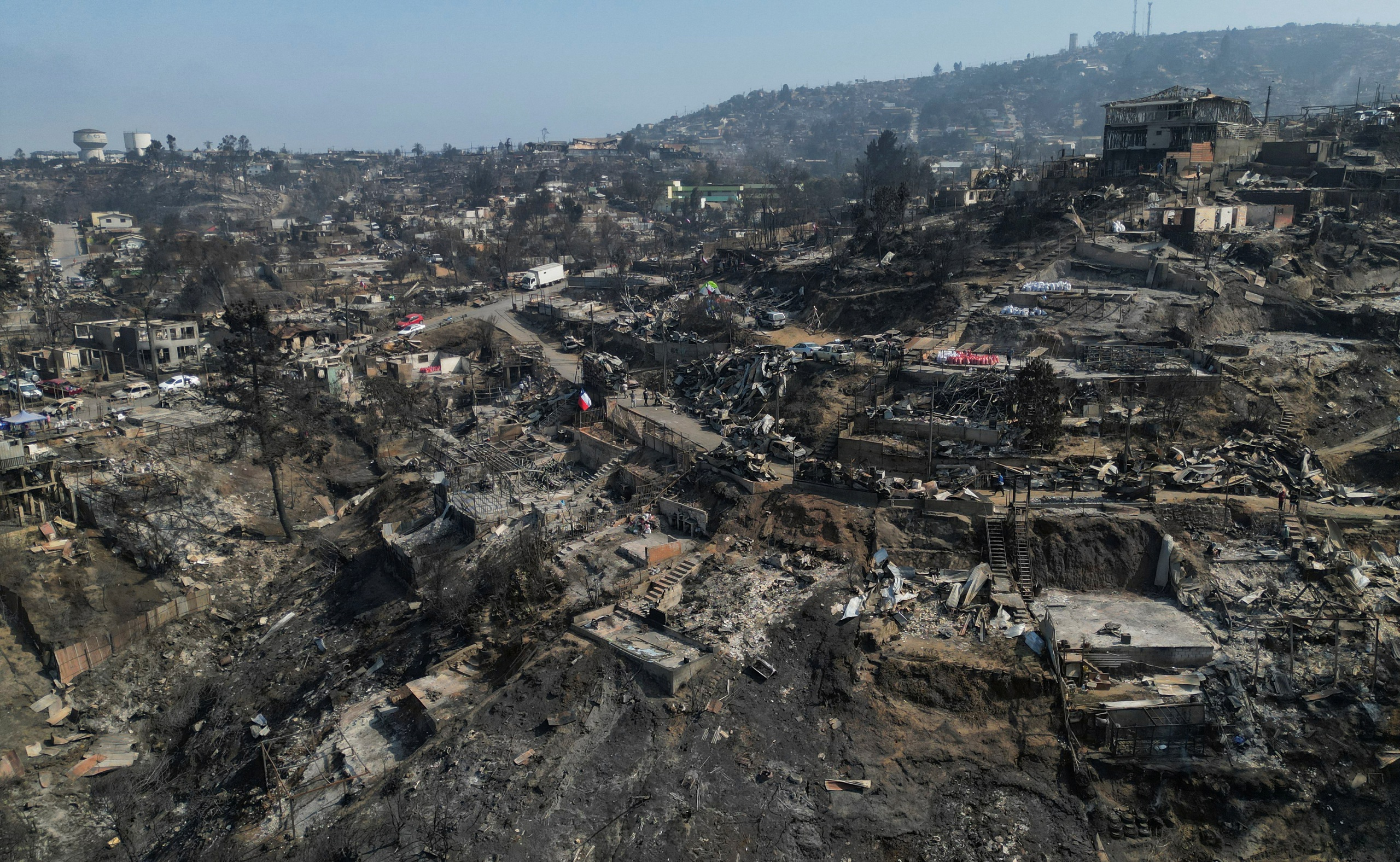 TP Vina del Mar của Chile bị t&agrave;n ph&aacute; do ch&aacute;y rừng Ảnh: REUTERS