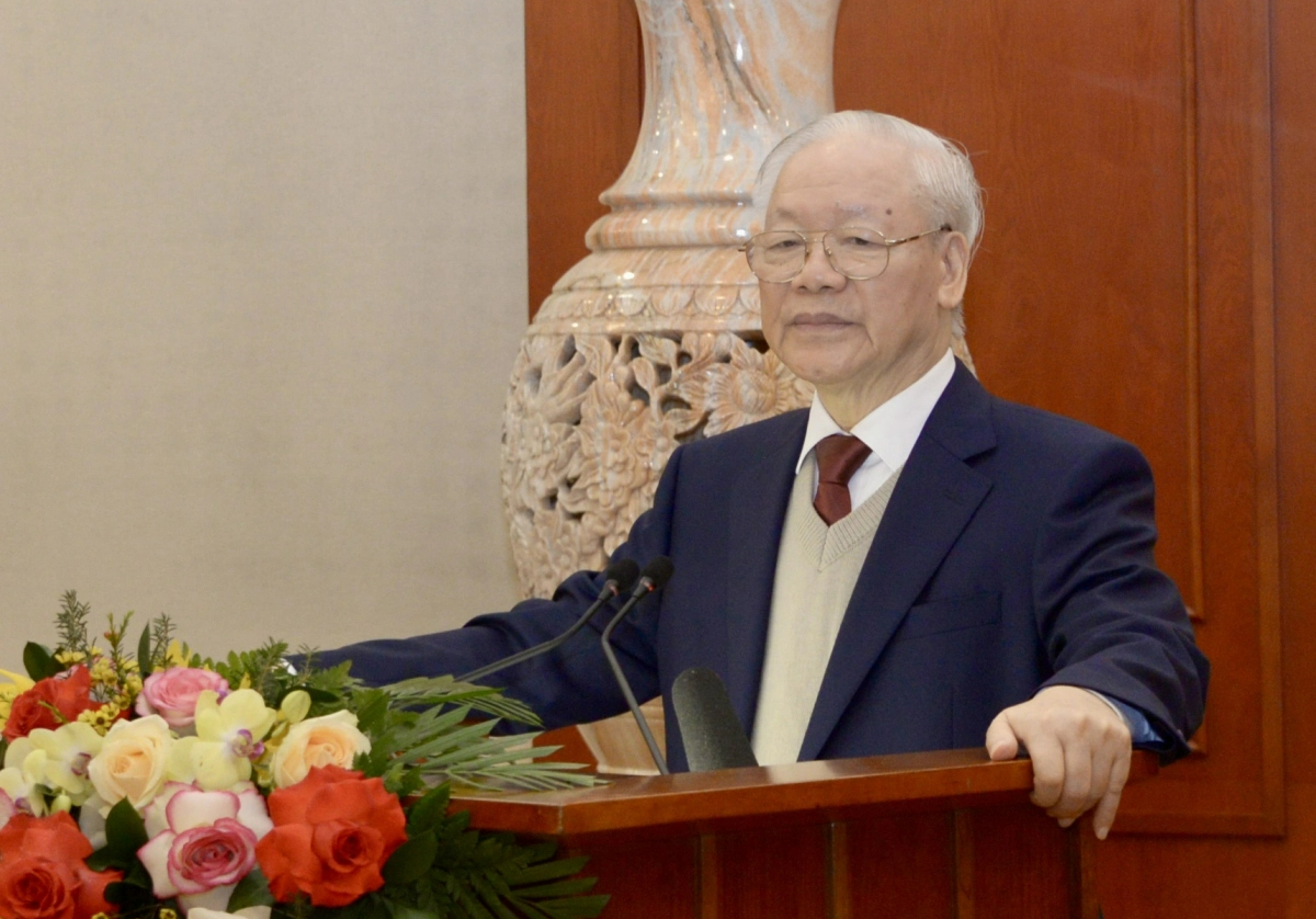 Tổng Bí thư chủ trì phiên họp đầu tiên của Tiểu ban Văn kiện Đại hội XIV- Ảnh 1.