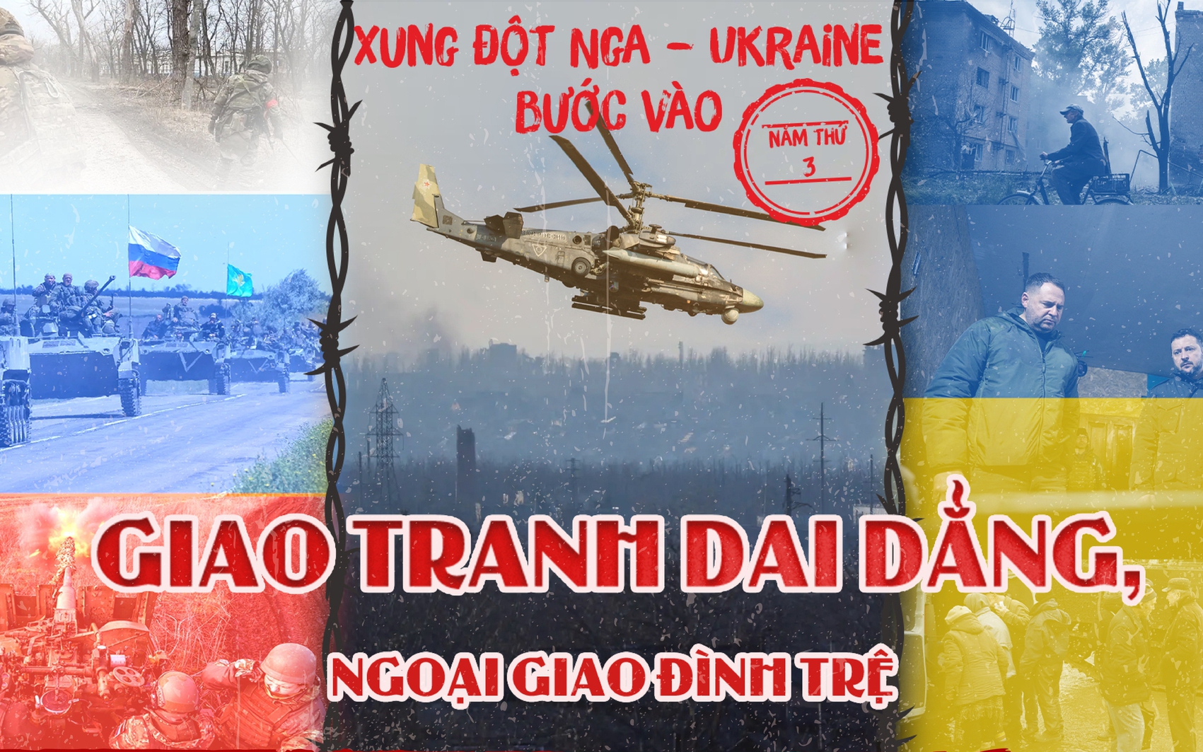 Xung đột Nga - Ukraine bước v&agrave;o năm thứ 3: Giao tranh dai dẳng, ngoại giao đ&igrave;nh trệ