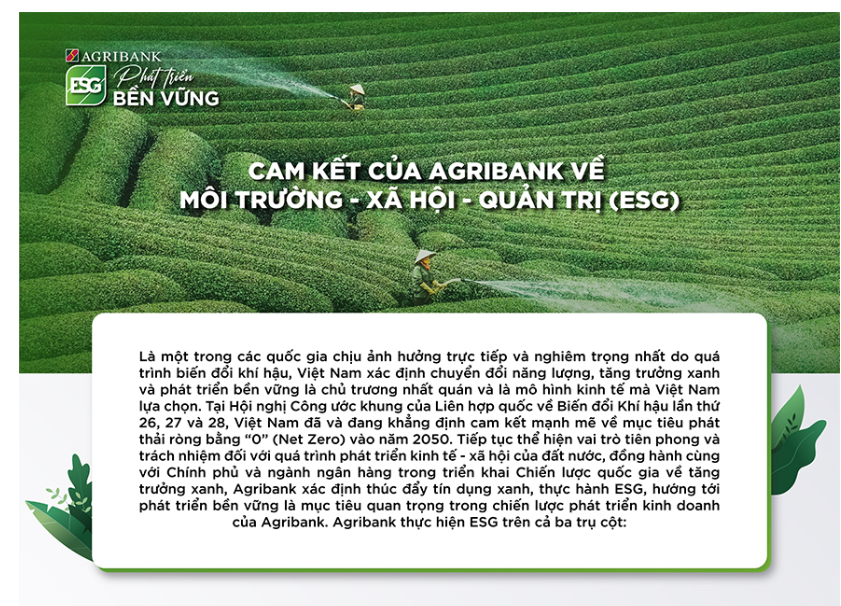 Agribank và ESG - Hành trình bền bỉ, cam kết thực thi- Ảnh 3.