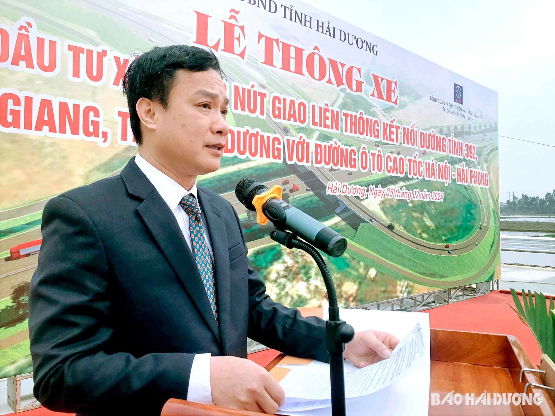 Kh&aacute;nh th&agrave;nh n&uacute;t giao đường tỉnh 392 với cao tốc H&agrave; Nội &ndash; Hải Ph&ograve;ng do H&ograve;a Ph&aacute;t t&agrave;i trợ- Ảnh 2.