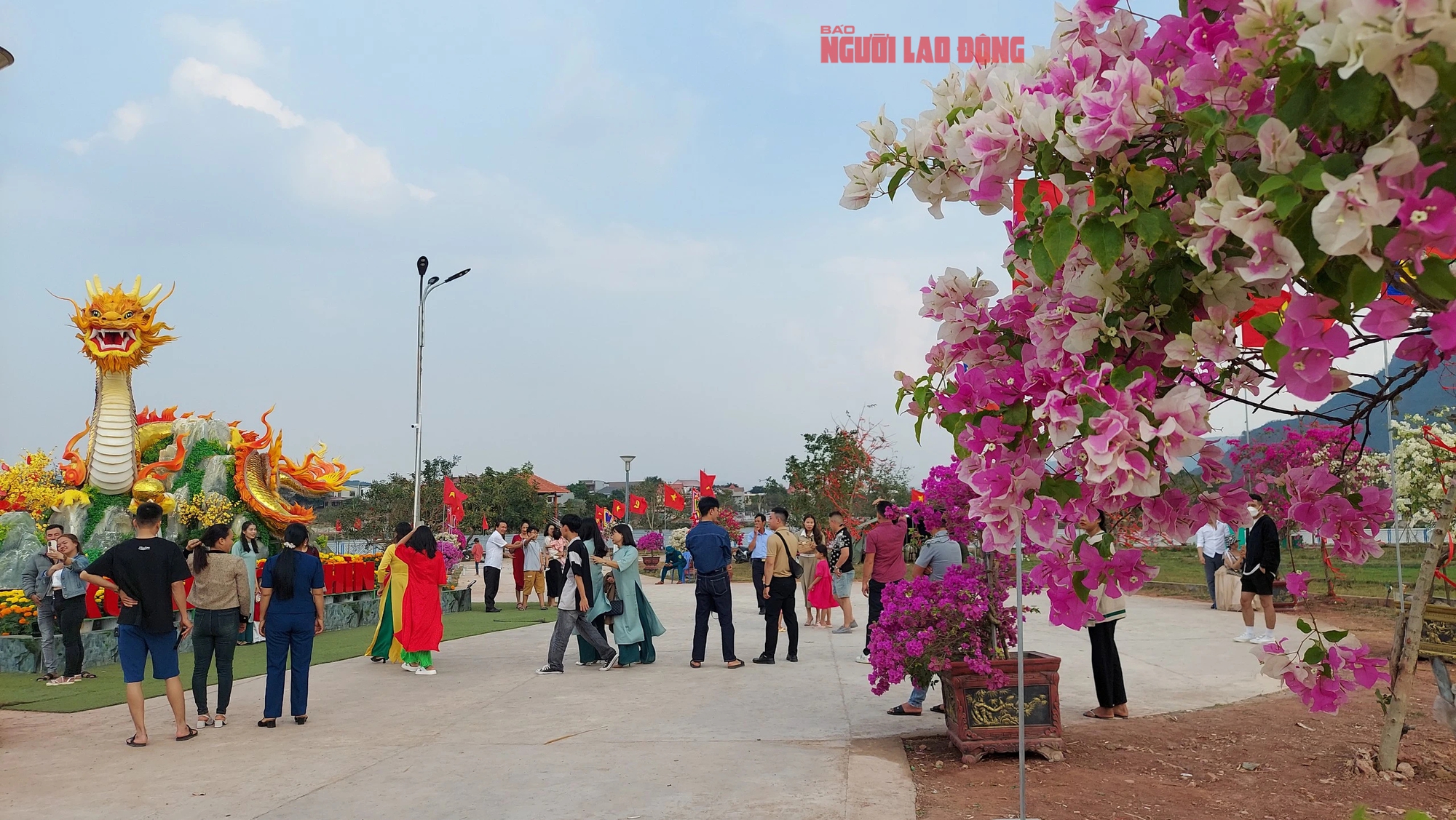 D&ograve;ng người k&eacute;o nhau đến ngắm linh vật rồng ở v&ugrave;ng bi&ecirc;n Lao Bảo- Ảnh 4.